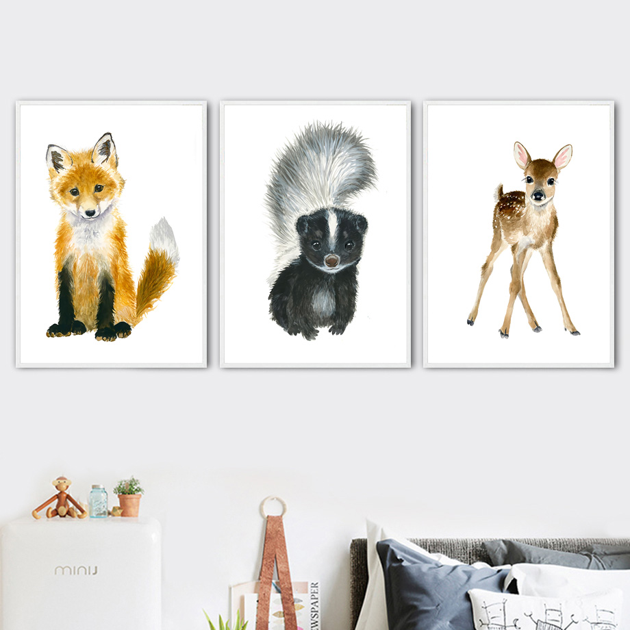 Baby Nursery Giraffe - الفيل الثعلب زيبرا الزرافة ليوبارد الأسد