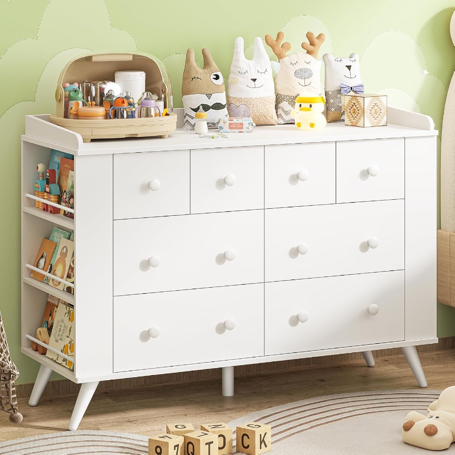 Baby Nursery Dresser - خزانة ملابس للأطفال، خزانة بـ 8