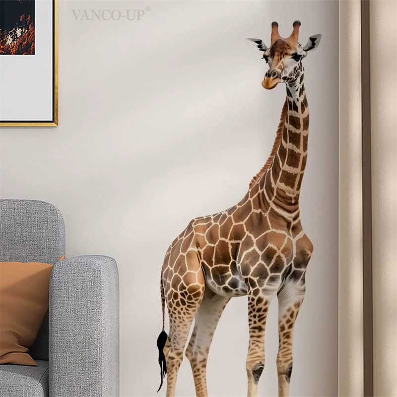 Baby Nursery Giraffe - ملصق كبير على شكل حيوانات السفاري