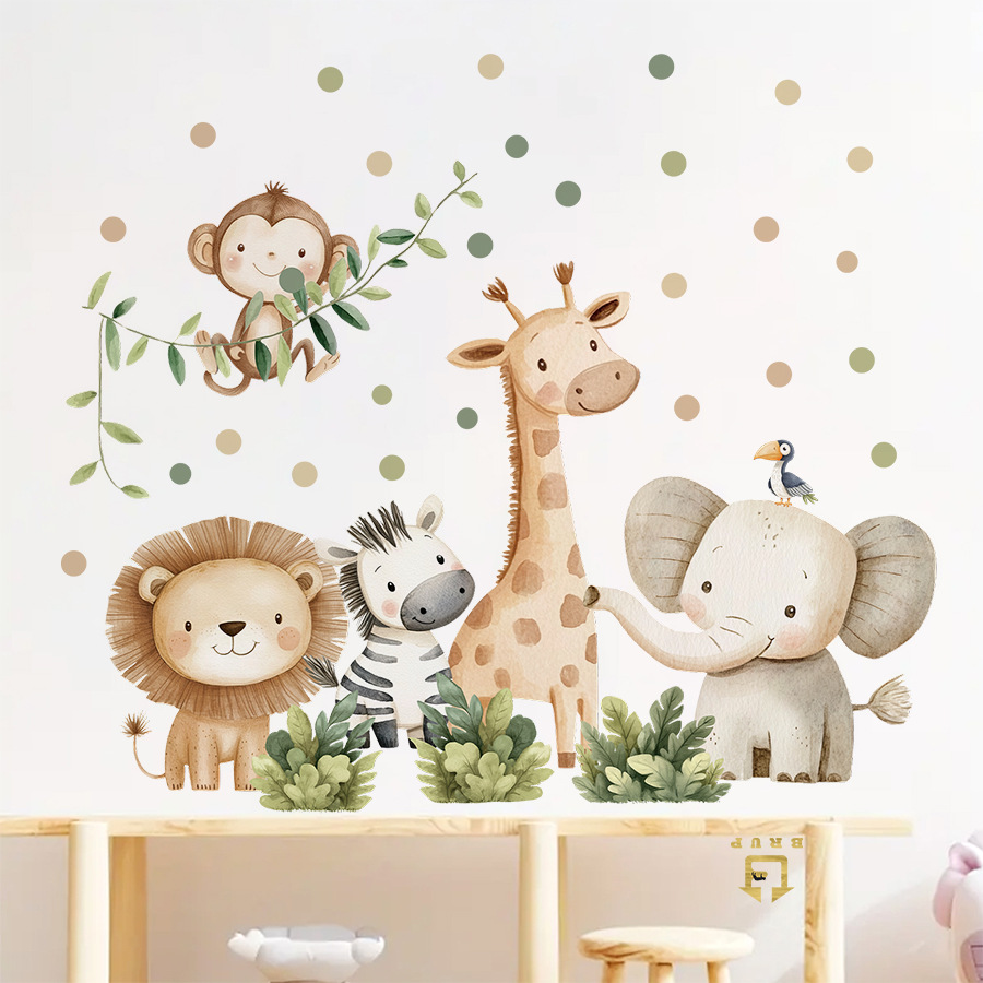 بوهو غابة الحيوانات ملصقات جدا - مراجعة Baby Nursery Giraffe وسعره