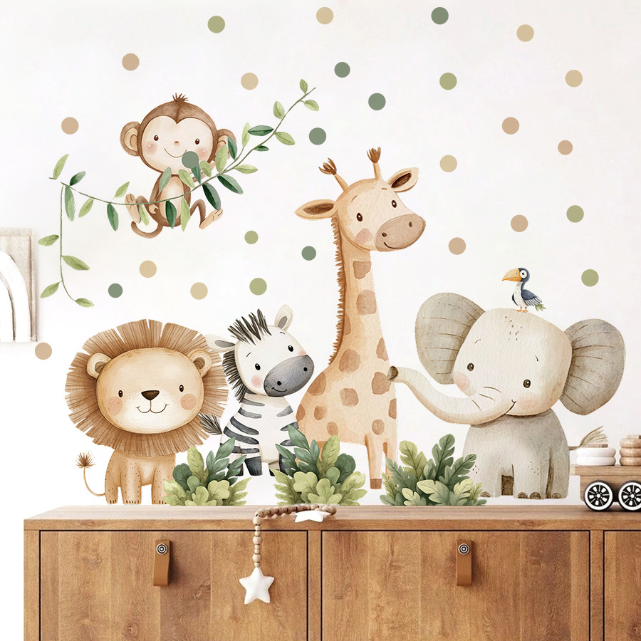 بوهو غابة الحيوانات ملصقات جدا - مراجعة Baby Nursery Giraffe وسعره
