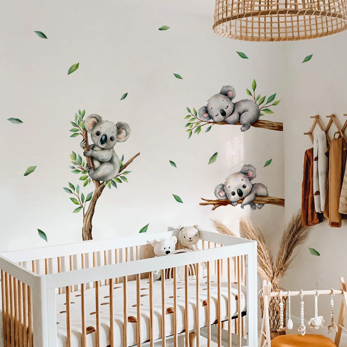 الكرتون كوالا تسلق شجرة فرع مل - مراجعة Baby Nursery Wall Mural وسعره