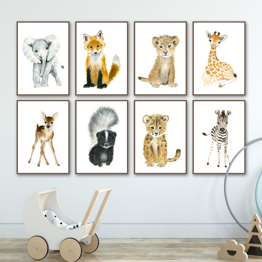 الفيل الثعلب زيبرا الزرافة ليو - مراجعة Baby Nursery Giraffe وسعره