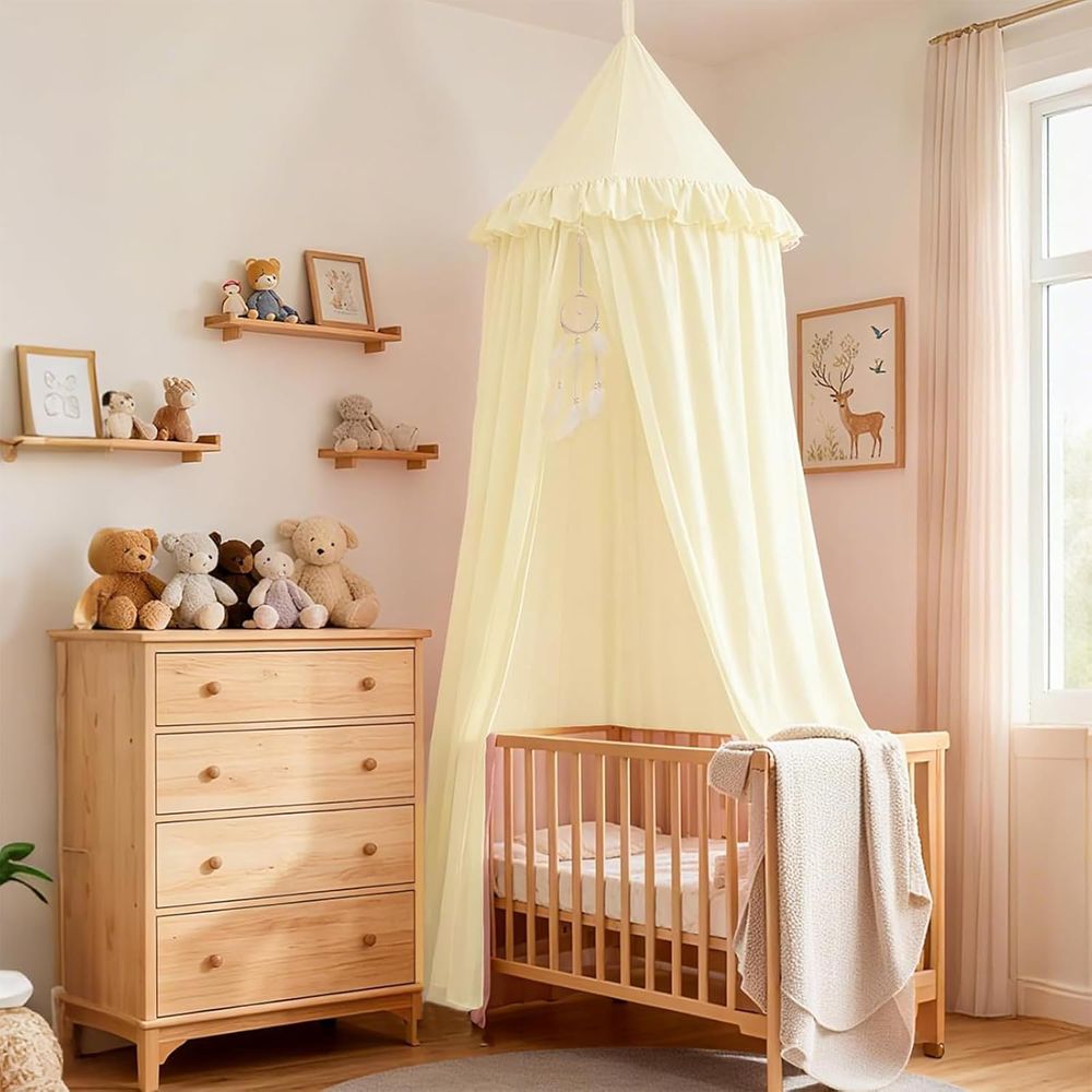 خيمة معلقة دائرية للأطفال بتصم - مراجعة Baby Nursery Curtains وسعره