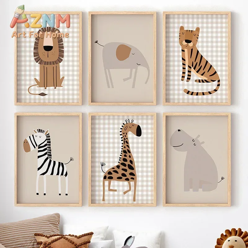 لوحة فنية جدارية لحيوانات الغا - مراجعة Baby Nursery Giraffe وسعره