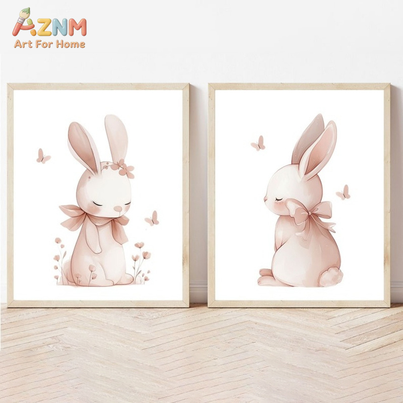 لوحة فنية على قماش من AZNM بتص - مراجعة Baby Nursery Pink وسعره