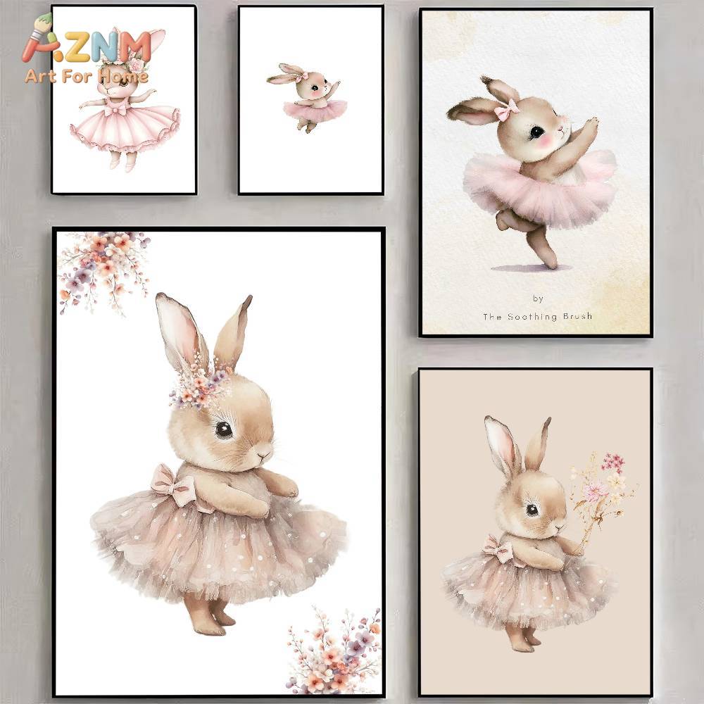 لوحة قماشية مطبوعة من AZNM تصو - مراجعة Baby Nursery Pink وسعره