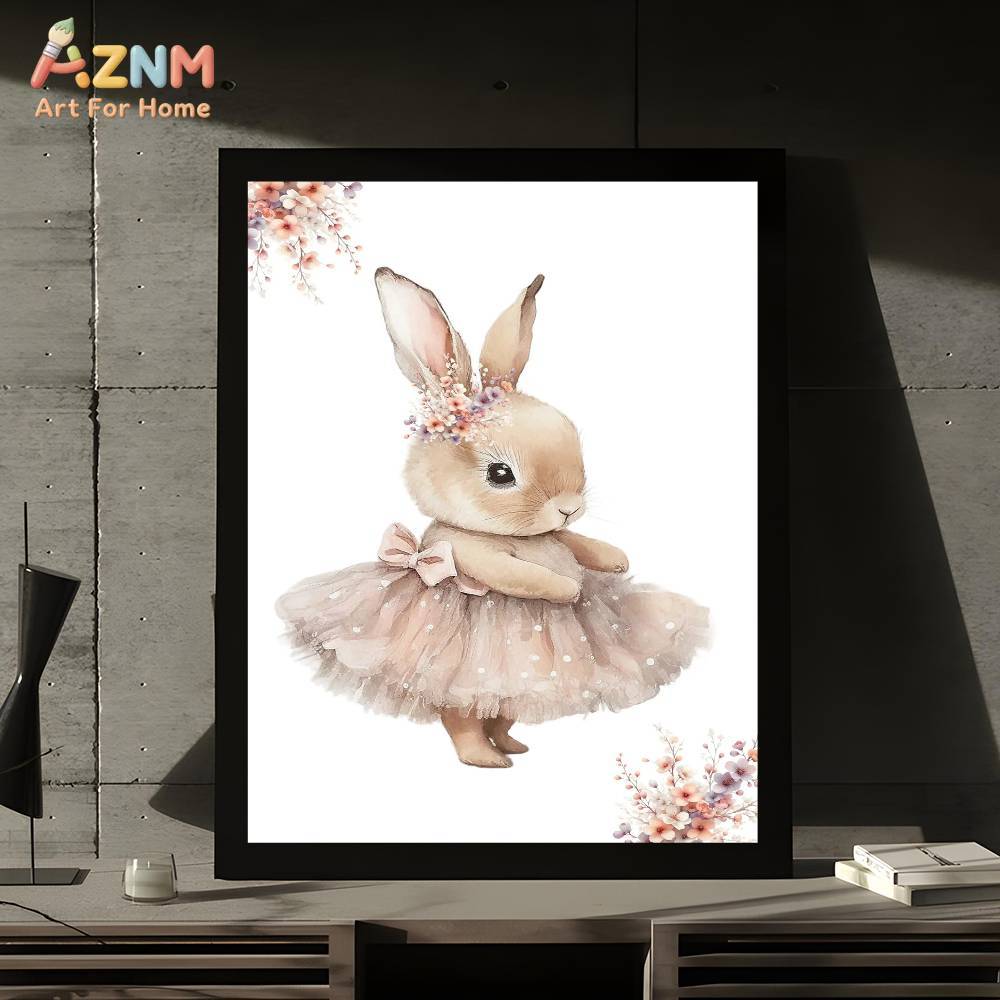 لوحة قماشية مطبوعة من AZNM تصو - مراجعة Baby Nursery Pink وسعره