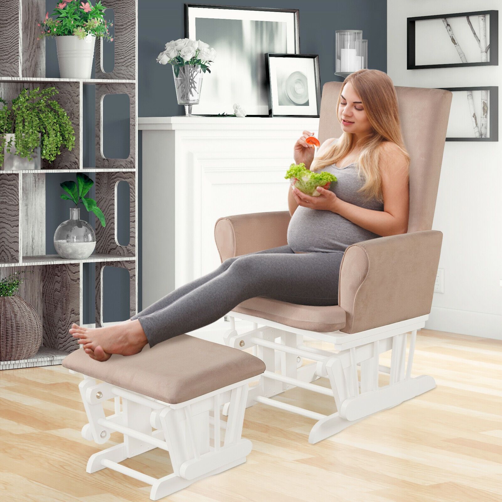 كرسي هزاز مريح لغرفة الأطفال م - مراجعة Baby Nursery Glider وسعره