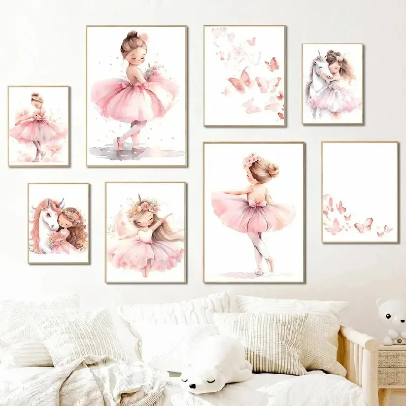 ملصق فني للفتيات على شكل راقصة - مراجعة Baby Nursery Pink وسعره