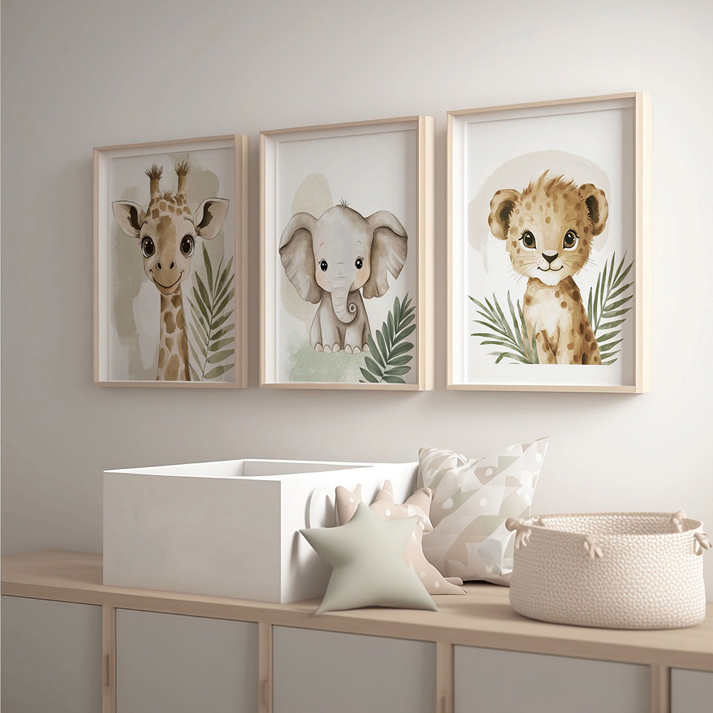 الزرافة الفيل ليوبارد الغابة ا - مراجعة Baby Nursery Giraffe وسعره