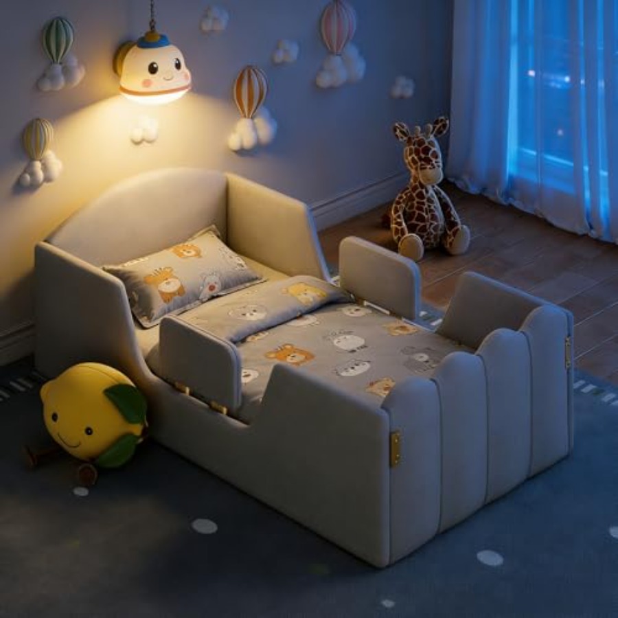 سرير للأطفال الصغار مزود بـ 10 - مراجعة Bed Rail Toddler وسعره