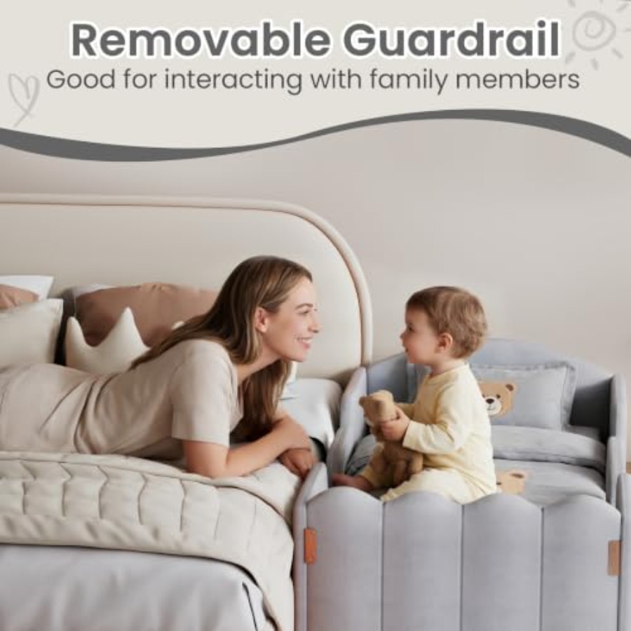 سرير للأطفال الصغار مزود بـ 10 - مراجعة Bed Rail Toddler وسعره