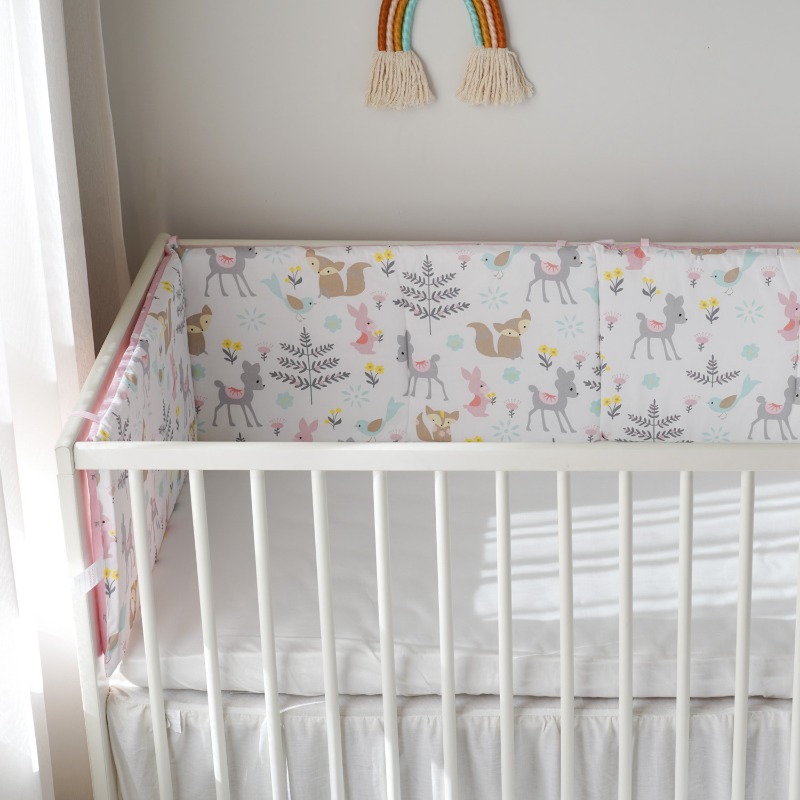 واقي سرير أطفال قطني وردي ناعم - مراجعة Baby Nursery Glider وسعره
