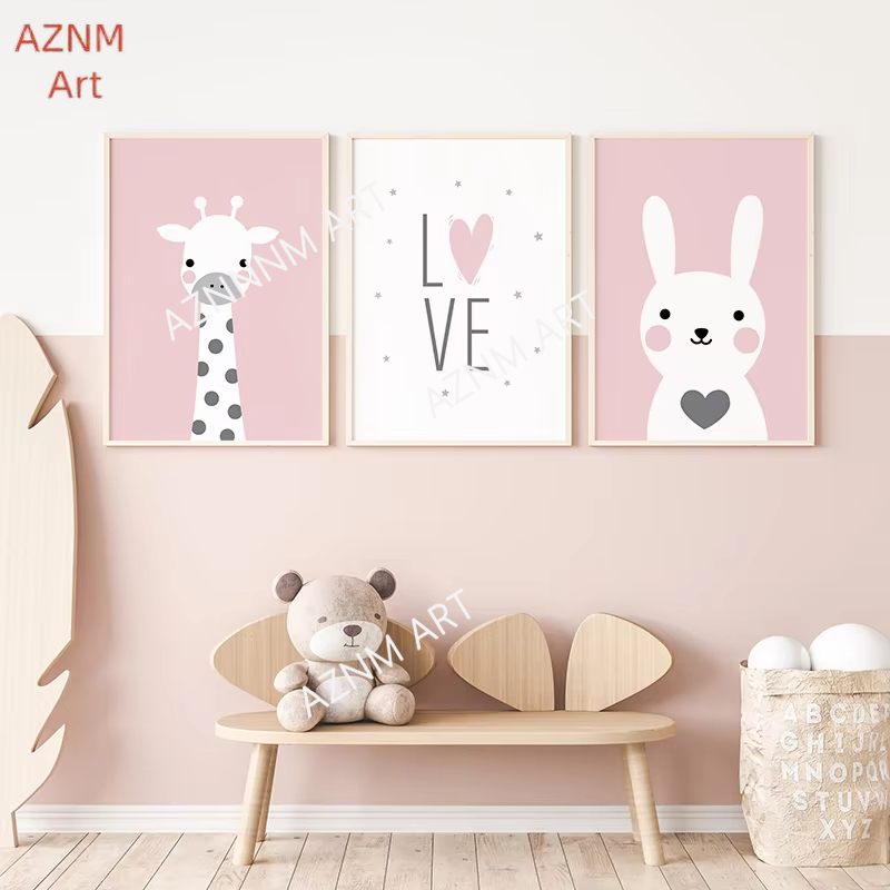 1/3 قطعة لطيف بسيط الكرتون الو - مراجعة Baby Nursery Pink وسعره