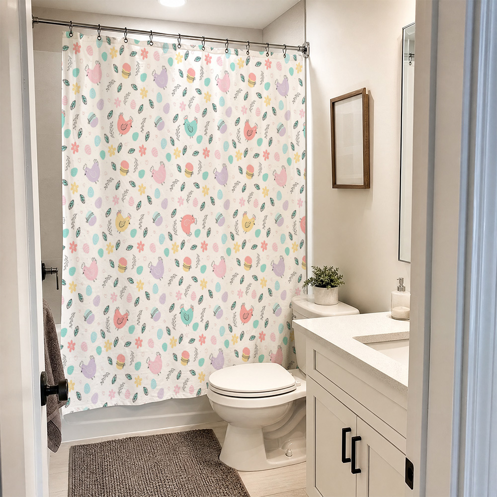 ستارة حمام لطيفة بطبعة حيوانات - مراجعة Baby Nursery Curtains وسعره