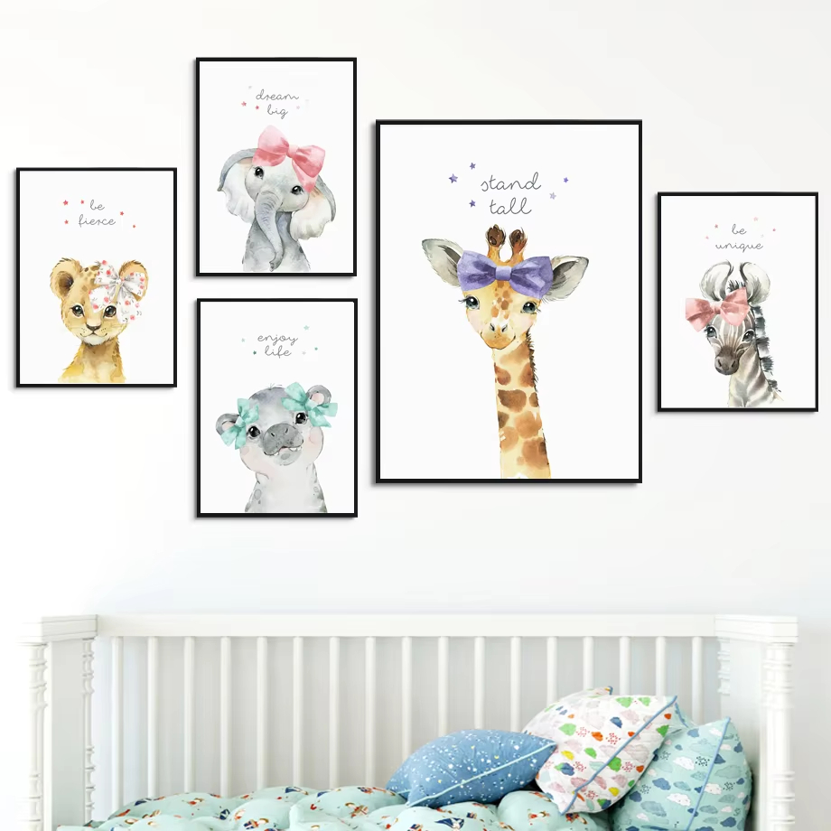 الأسد زيبرا الزرافة الفيل فرس  - مراجعة Baby Nursery Giraffe وسعره