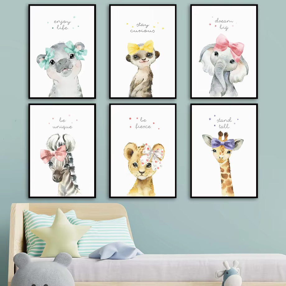 الأسد زيبرا الزرافة الفيل فرس  - مراجعة Baby Nursery Giraffe وسعره
