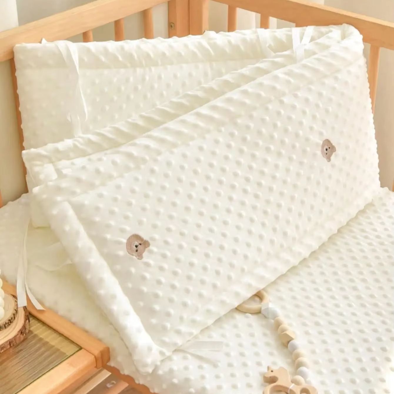 حاجز سرير أطفال بلون موحد من ا - مراجعة Baby Nursery Glider وسعره