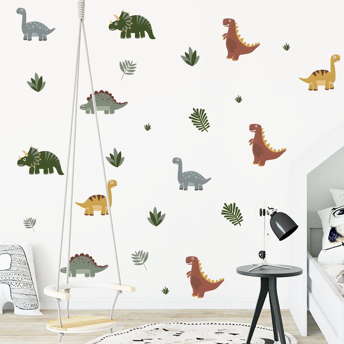 ملصقات حائط على شكل حيوانات عل - مراجعة Baby Nursery Wall Mural وسعره