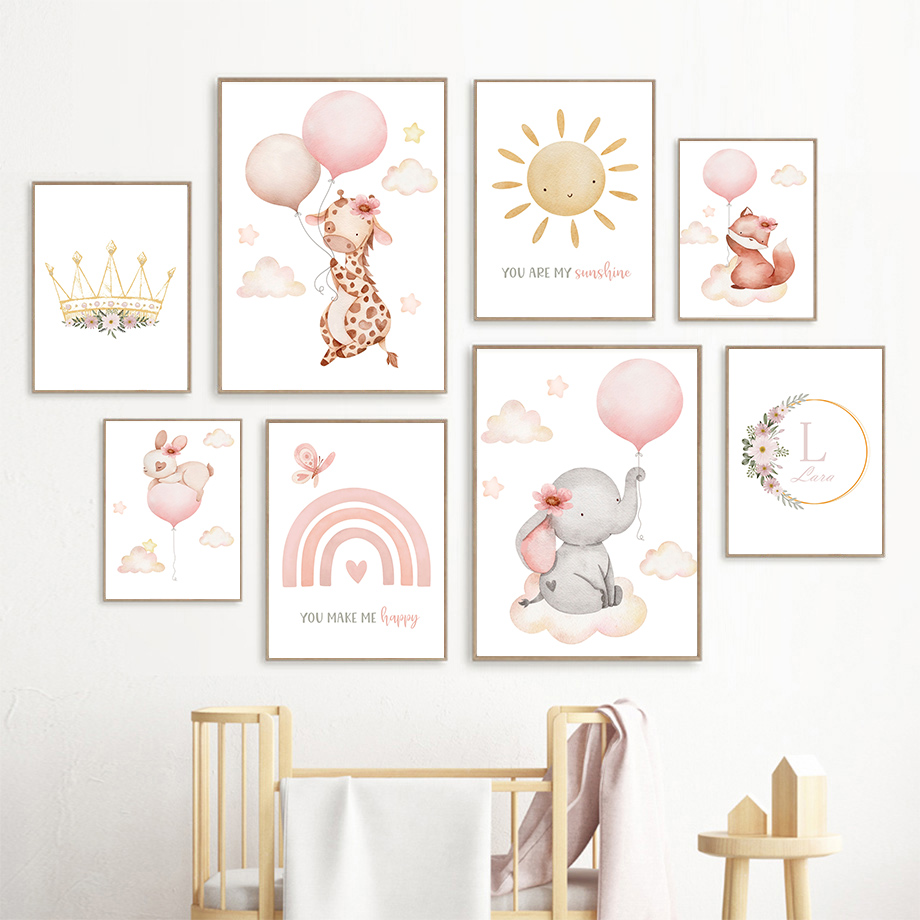 لوحات فنية جدارية لغرفة الأطفا - مراجعة Baby Nursery Pink وسعره