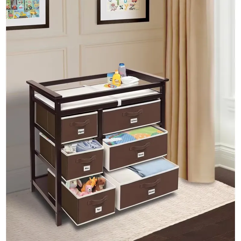 خزانة ملابس خشبية عصرية للأطفا - مراجعة Baby Nursery Dresser وسعره
