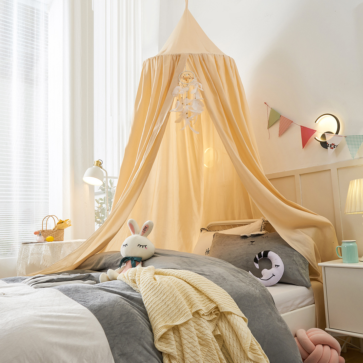 أطفال ناموسية سرير الطفل الستا - مراجعة Baby Nursery Curtains وسعره